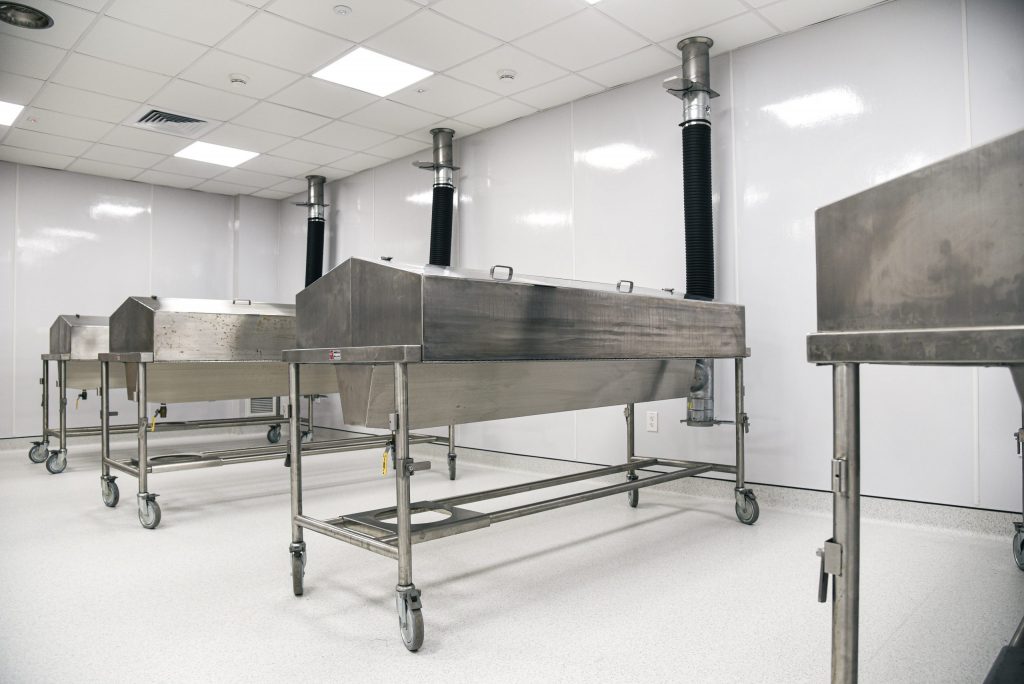HALL's cadaver lab.